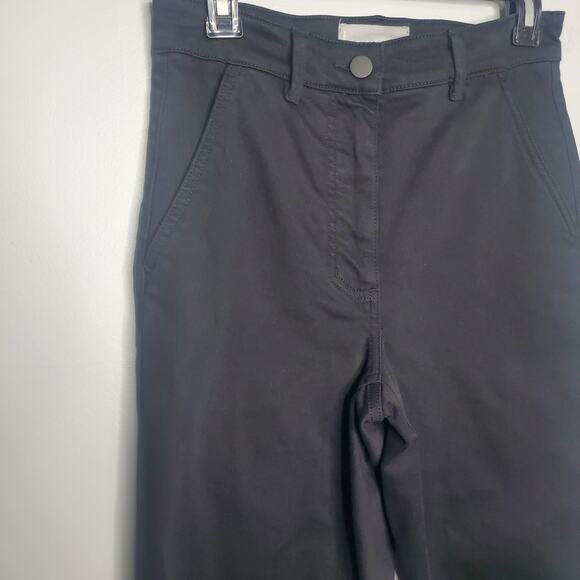 Everlane Cropped Straight Regular Jeans Black Women's Size 2 Natural Cotton - Picture 4 of 16